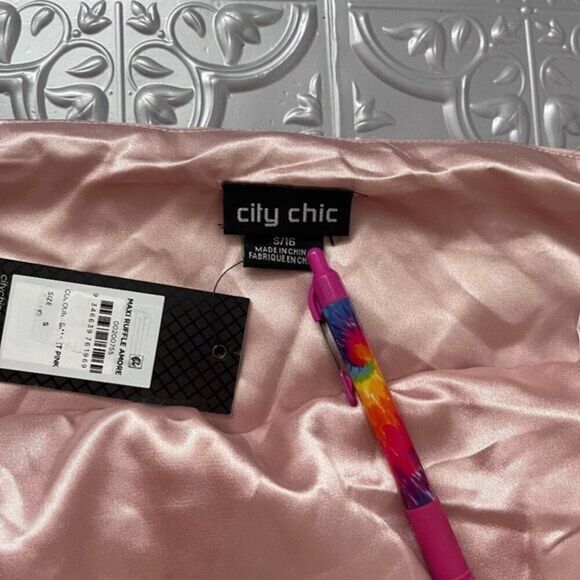 City Chic Women's Ruffle‎ Hi-Low  Wrap Maxi Dress - Picture 8 of 9